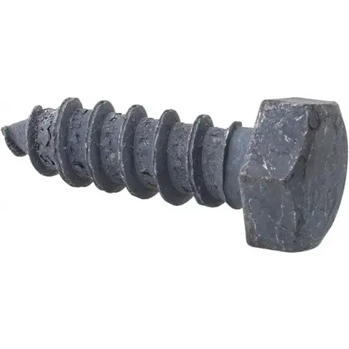 3/8" Screw, 1-1/4" Length Under Head, Steel, Hex Head Lag Screw - pack of 100