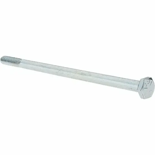 Hex Head Cap Screw: 1/4-20 x 5", Grade 5 Steel, Zinc-Plated