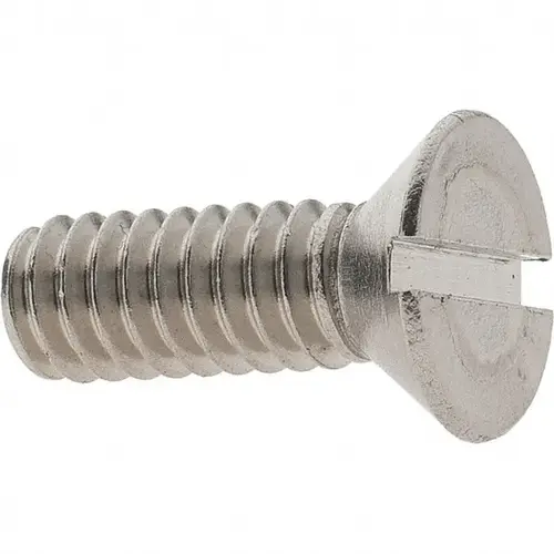 Machine Screw: 1/4-20 x 3/4", Flat Head, Slotted - pack of 25