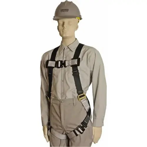 Gemtor 942H-2 Fall Protection Harnesses: 350 Lb, Quick-Connect Style, Size Universal