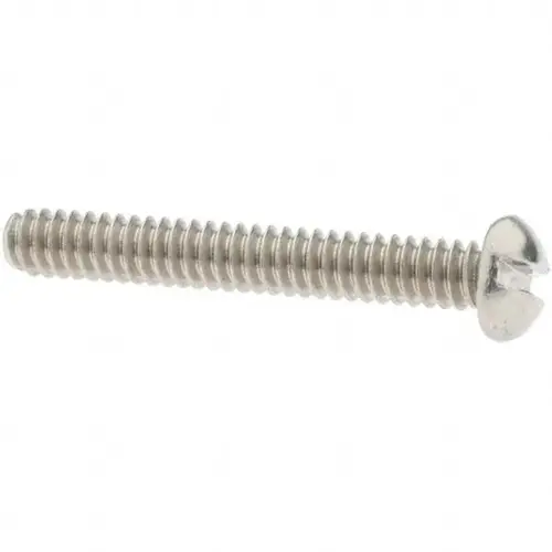 Machine Screw: #6-32 x 1", Round Head, Slotted - pack of 50