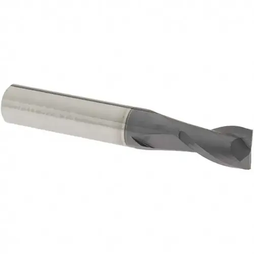 Square End Mill: 5/16 inch Dia, 1/2 inch LOC, 5/16 inch Shank Dia, 2 inch OAL, 2 Flutes, Solid Carbide