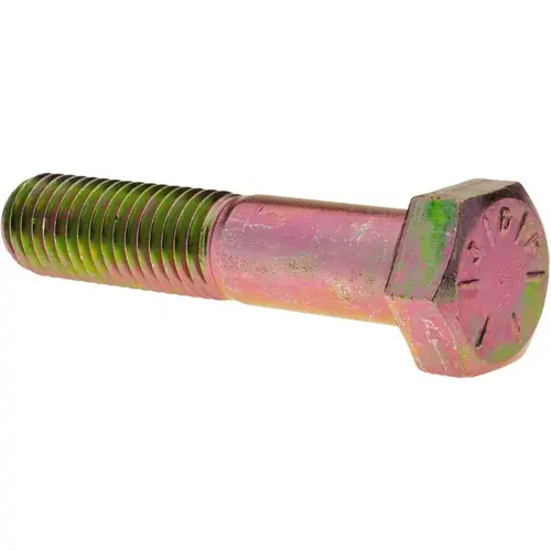 Hex Head Cap Screw: 5/8-11 x 3", Grade 8 Steel, Zinc Yellow Dichromate Finish - pack of 10