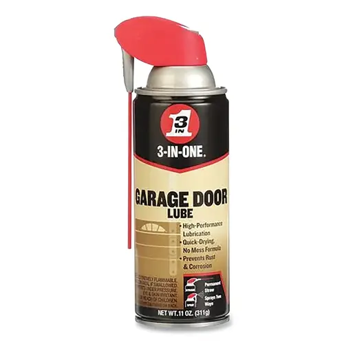 3-IN-ONE 100581 Garage Door Lube, 11 oz, Aerosol Can