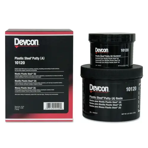Devcon 10120 Plastic Steel Putty (A) Kit, 4 lb Dark Grey