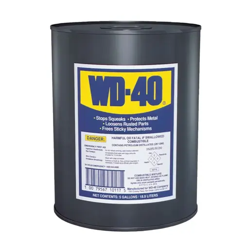 WD-40 49012 Multi-Purpose Lubricant, 5 gal, Pail Amber