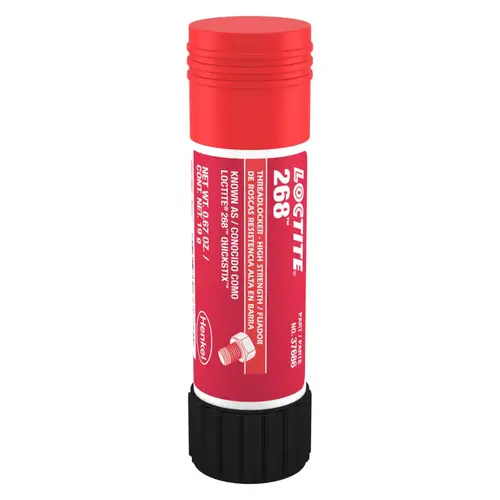 Loctite 826035 268  High-Strength Threadlocker Solid Stick, 19 g, 1/4 in to 3/4 in dia, Red