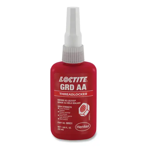 Loctite 195900 120089 Threadlockers, Grade AA, 50 mL, Fluorescent Green
