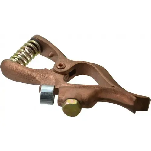 Techniweld USA GCT200 1 Inch Jaw Opening, 3 Inch Jaw Depth, 200 Amp Rating, Copper Welding Ground Clamp