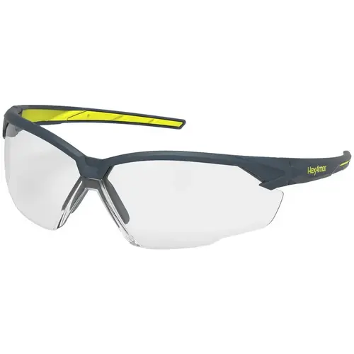 HexArmor 11-31010-05 Safety Glasses; Glasses Style: Wraparound ; Lens Coating: Anti-Fog ; Frame Style: Wrap Around ; Lens Color: Clear ; Frame Color: Charcoal ; Size: Universal
