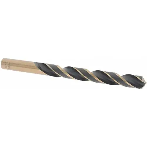 Import 22451 Jobber Length Drill Bit: 15/32" Dia, 118 degree, High Speed Steel
