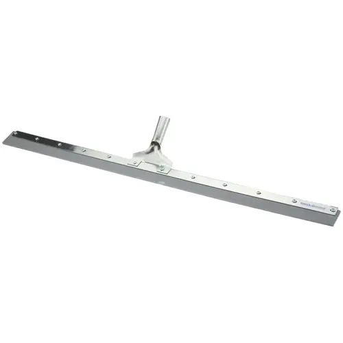 Squeegee: 36" Blade Width, Rubber Blade, Tapered Handle Connection