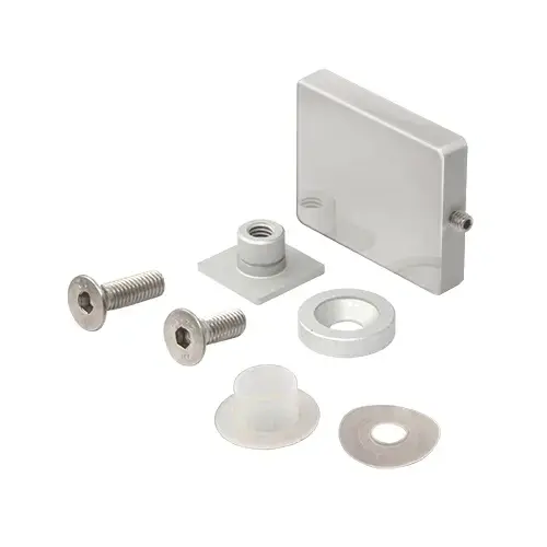 Cabo Chrome Fixed Panel Bracket for Soft Slide Shower Door System