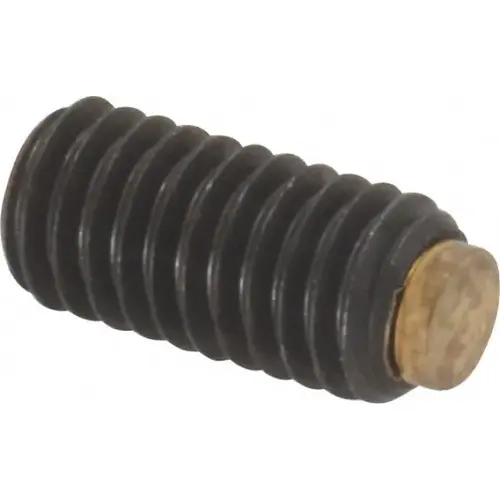 J.W. Winco 913.3-M6-12-MS Set Screw: M6 x 1.00 x 12 mm, Soft Tip Point, Steel, Grade 5.8