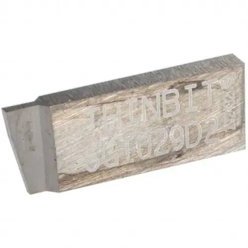 Thin Bit SGI029D2 Grooving Insert: SGI029 Dura-Max 2000, Solid Carbide Bright/Uncoated