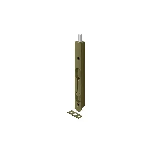 Flush Door Security Bolt 7" Antique Brass