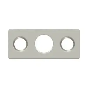 Deltana SP7FBR15 Strike Plate For 7" Flush Bolt in Brushed Nickel