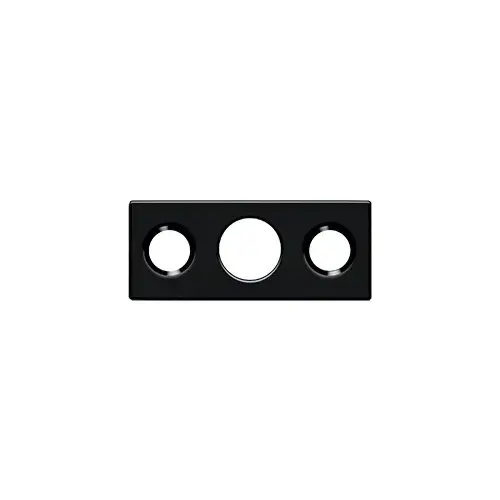 Deltana SP7FBR19 Strike Plate For 7" Flush Bolt in Paint Black