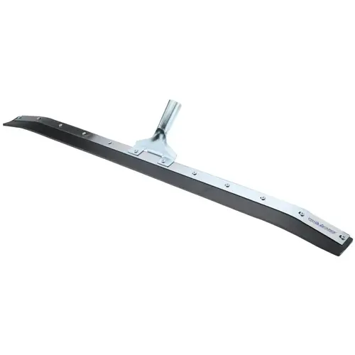 Squeegee: 36" Blade Width, Rubber Blade, Tapered Handle Connection