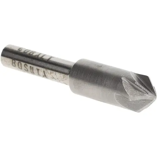 Value Collection SC2190024 Countersink: 3/8" Head Dia, 90 degree Included Angle, 6 Flutes, Cobalt Steel, Right Hand Cut Bright/Uncoated