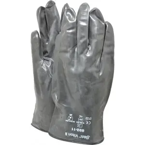 Showa 892-11 Chemical Resistant Gloves: 2X-Large, 12 mil Thick