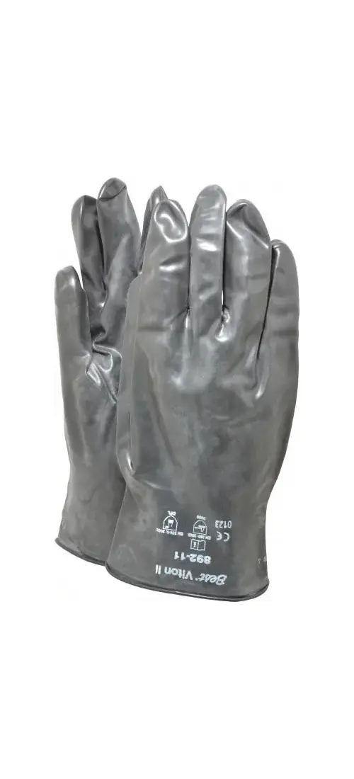 Showa 892-11 Chemical Resistant Gloves: 2X-Large, 12 mil Thick