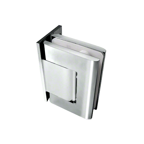Brite Chrome Vernon Offset Back Plate Wall-to-Glass Hinge - Hold Open