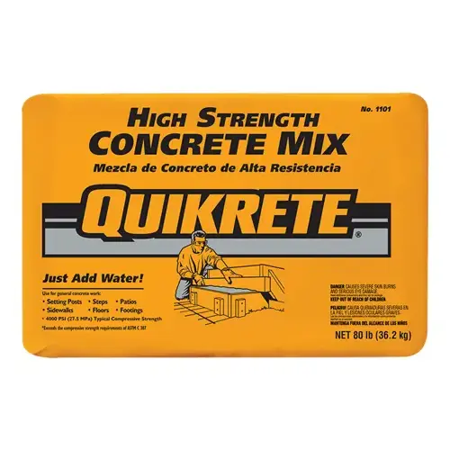 High Strength Concrete Mix 80lb Bag Gray