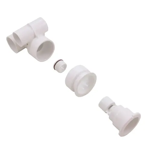 Waterway Plastics 229-1110 Poly Storm Thread-in Gunite Jet Tee Body Assembly White