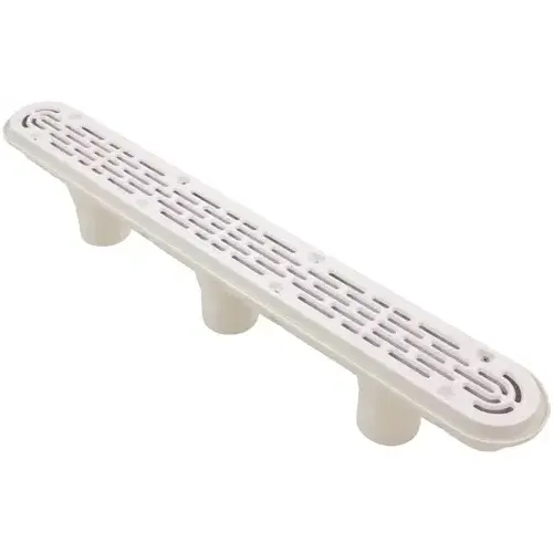 32" Channel Drain w/ 3-Port Sump, White