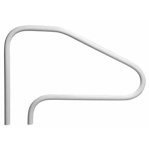 Return-To-Deck Figure-4 Hand Rail, White