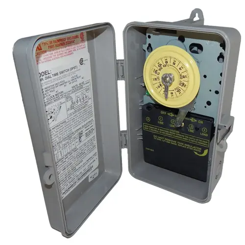 Intermatic T101P Time Clock w/Plastic Case, 110V