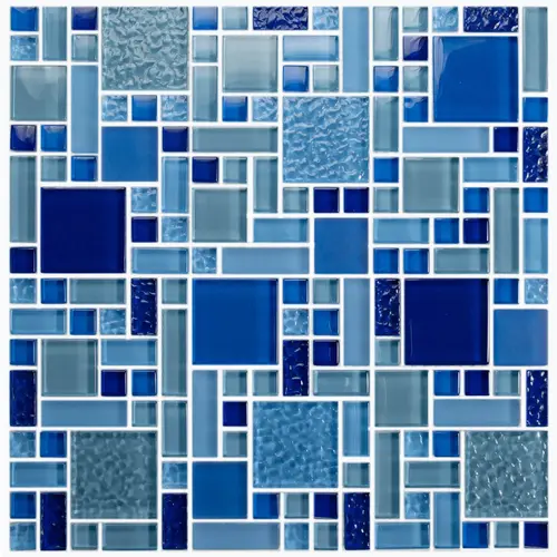 TileXpressions TX-CBR Crystal Blue Random Tile Sizes