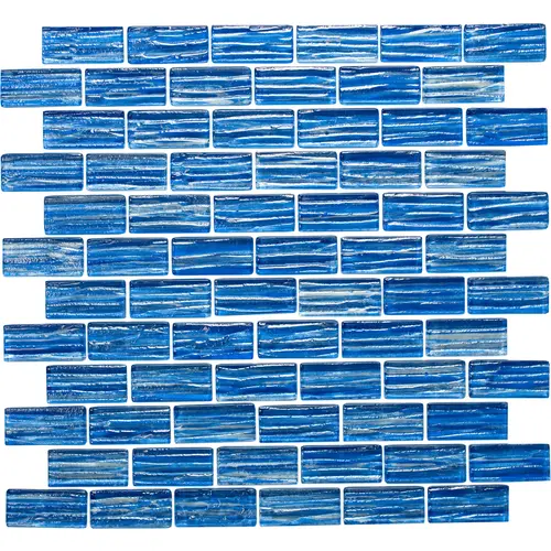 TileXpressions TX-TBL1X2 Tsunami Blue 1 X 2 Tile