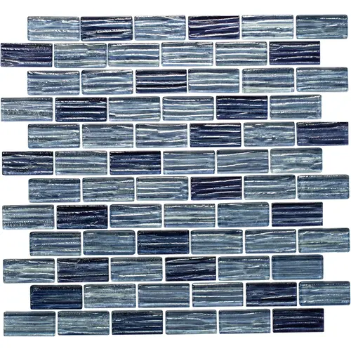 TileXpressions TX-TMCS1X2 Tsunami Mix Cobalt/Sky 1 X 2 Tile