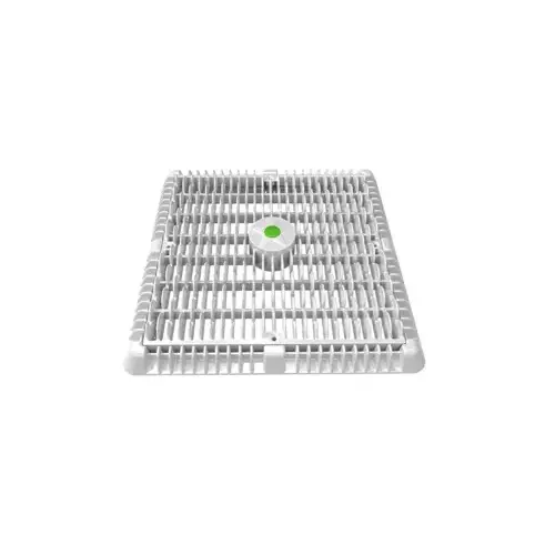 Aquastar WAV12WR101 12" Square Wave Suction Outlet Cover, White