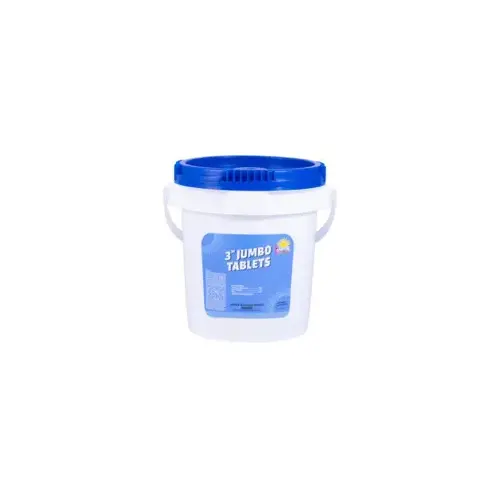 3" Jumbo Chlorine Tabs, Unwrapped - 10lb Pail
