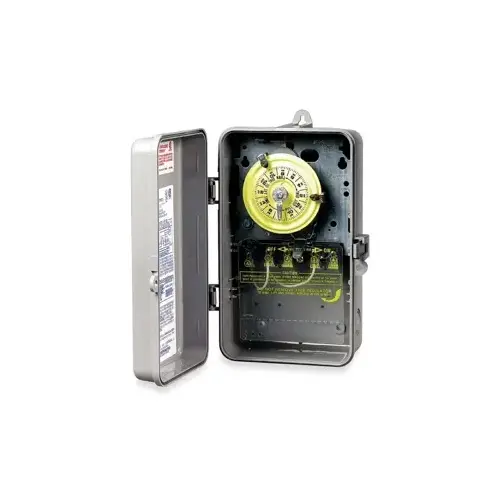 Intermatic T104P Time Clock w/Plastic Case, 220V