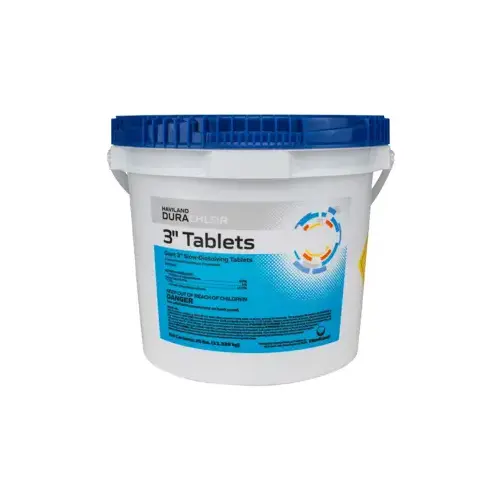 3" Chlorine Tabs, Unwrapped - 25lb Pail