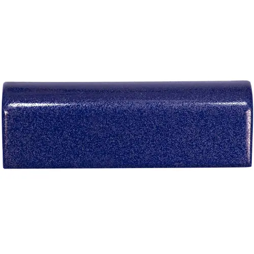 Custom Mosaics BULL-COSR Tile 2X6 Cobalt Bullnose Mudcap, Skid Resistant