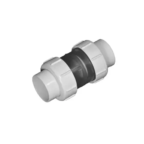 1.5" Compact True Union Spring Check Valve Clear