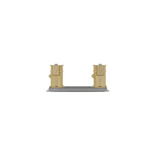 Permacast PC-4008-B Pre-set 8" Aluminum Channel Set W/ 4" Bronze Anchors