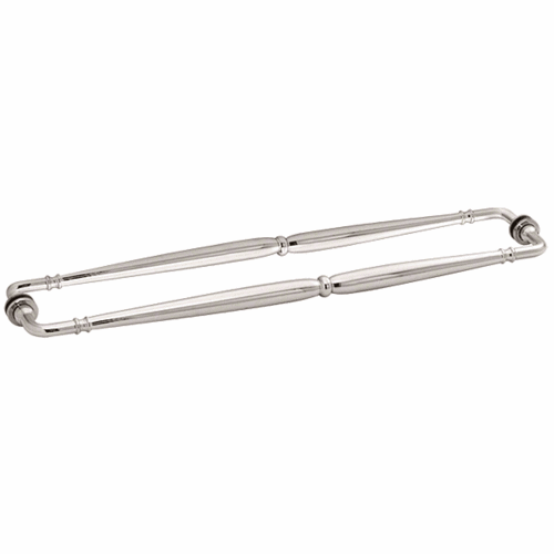 Polished Nickel Victorian Style 24" Back-to-Back Towel Bar