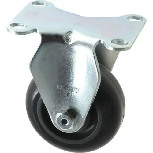 Albion 02XA03051R Rigid Top Plate Caster: Polyurethane, 3" Wheel Dia, 1-1/4" Wheel Width, 300 lb Capacity, 4-1/4" OAH