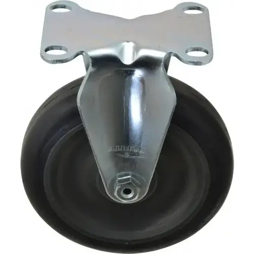 Albion 02XA05051R Rigid Top Plate Caster: Polyurethane, 5" Wheel Dia, 1-1/4" Wheel Width, 350 lb Capacity, 6-3/16" OAH