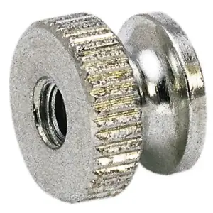 Electro Hardware THN5002M07F16 #4-40 UNC Thread, Uncoated, Grade 302, 303 Stainless Steel Round Knurled Thumb Nut