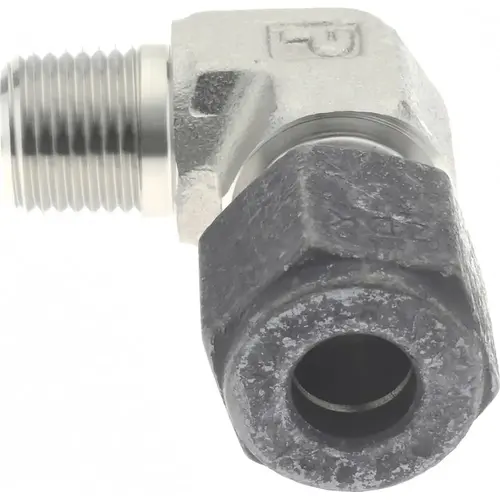 Parker 4-2 CBZ-SS Compression Tube Male Elbow: 1/8" Thread, Compression x MNPT