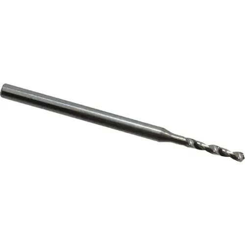 Big Kaiser 40.50699.0093 Micro Drill Bit: 0.0366" Dia, 118 degree Point, Solid Carbide Bright/Uncoated