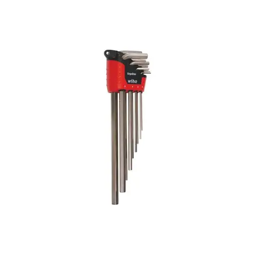 Hex Key Sets; Tool Type: Hex End Keys ; Handle Type: L-Handle ; Measurement Type: Metric ; Hex Size: 0.7 mm; 0.9 mm; 1.3 mm; 1.5 mm; 2 mm ; Hex Size Range (mm): 0.7 - 2 ; Container Type: Plastic Holder