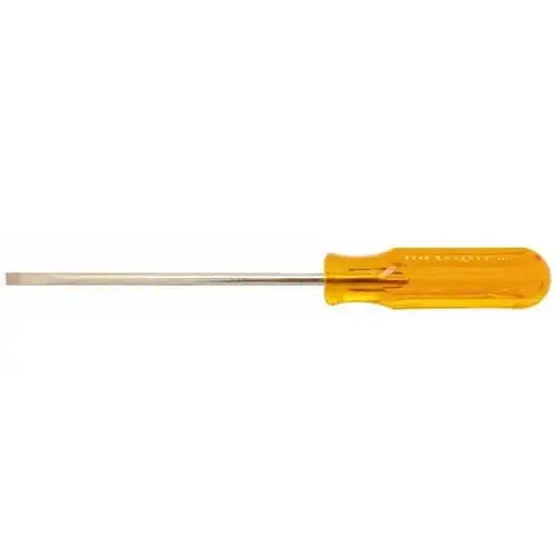 Xcelite by Weller R146N Slotted Screwdriver: 1/4" Width, 10-1/8" OAL, 6" Blade Length